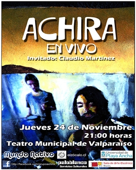 Grupo quilpueíno Achira en concierto.