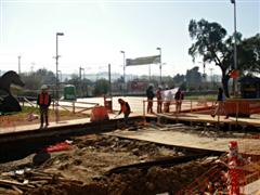 Este lunes comenzarón obras de tercer eje de proyecto de mejoramiento urbano en Villa Alemana.