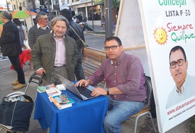 Candidato a concejal por Quilpué inicia campaña de   difusión 2.0 para informar a vecinos de locales de votación.