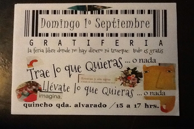 Este domingo se realiza “Gratiferia” en Quebrada Alvarado.