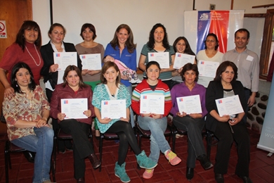 SENCE certifica a mujeres de la comuna de Olmué.