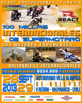 Villa Olímpica de Quilpué le dará la bienvenida al regreso de las 100 Millas Internacionales de Super Moto.