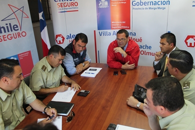 Provincia de Marga Marga se prepara con planes preventivos de seguridad pública y protección civil para festividades de fin de año.