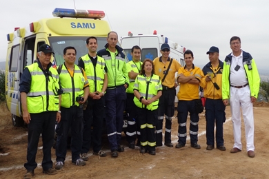 SAMU del Servicio de Salud Viña del Mar Quillota activa plan de contingencia ante celebración de Año Nuevo.