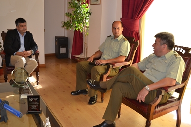 Alcalde de Limache recibió visita  del Prefecto de Marga Marga.