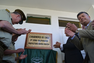 Inauguración Prefectura Marga Marga de Carabineros de Chile.