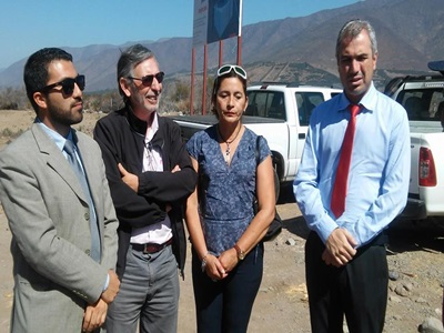 Gobernador de Petorca,inaguró nuevo pozo de agua en Cabildo.