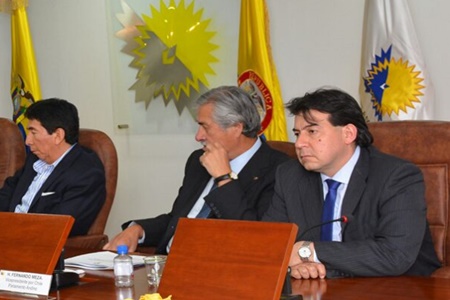 BOGOTA, Diputado Urízar expone, en el Parlamento Andino, sobre cambio climático y calentamiento global.