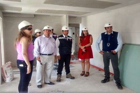 Director Regional y autoridades locales  inspeccionan obras en ejecución en La   Calera.