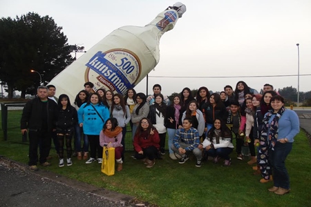 Alumnos del Liceo Comercial de Quillota realizaron  Gira de Estudios en la zona sur del país.
