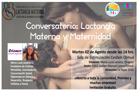 Semana de la Lactancia Materna en CESFAM de Olmué.