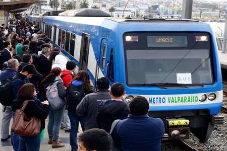 Metro Valparaíso subirá sus tarifas a partir del 1° de enero de 2017.