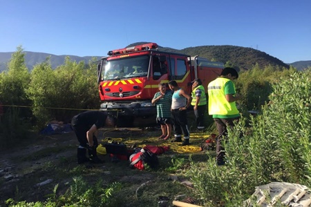 Gobernador provincial y director regional de  Aguas, hacen llamado al autocuidado para  evitar accidentes en la ribera del río  Aconcagua.