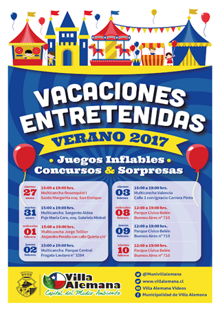 Vacaciones entretenidas en Villa Alemana.