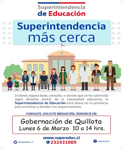 A partir de este lunes regresa programa  “Superintendencia más Cerca” a Quillota.