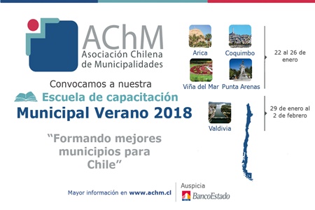 Municipios se capacitan y perfeccionan para resolver problemas de gestión municipal.