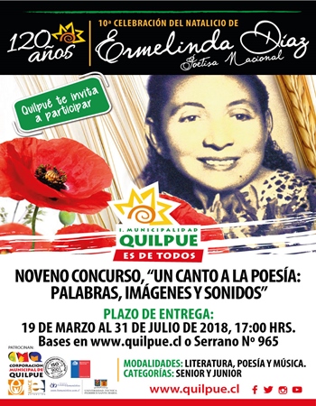 Décima celebración del natalicio de la poetisa nacional Ermelinda Díaz.