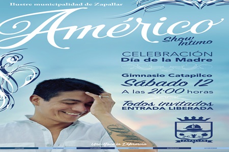 Zapallar celebrará Día de la Madre este sábado con  nuevo show íntimo de Américo.