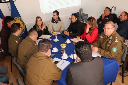 Organismos coordinan acciones por Sistema Frontal que podría ocasionar nevadas en Marga Marga.