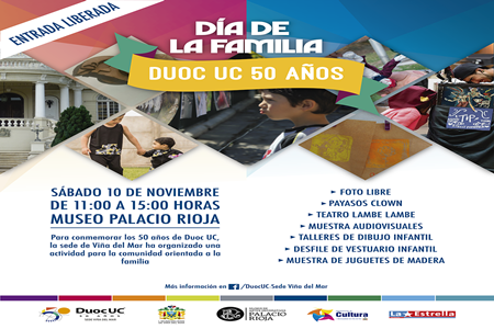 Duoc UC celebrará aniversario número 50 junto a la comunidad en “Día de la Familia”.