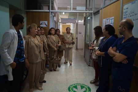 Damas de Canela se reintegran a voluntariado de Hospital de Quilpué tras un año de receso.