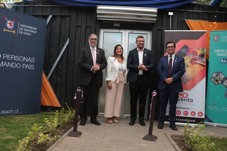 Universidad de Santiago inaugura laboratorio de tecnología de envases inédito en Latinoamérica.