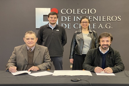 Colegio de Ingenieros de Chile y Huella Local firman convenio de colaboración por el desarrollo de infraestructura de alto impacto social