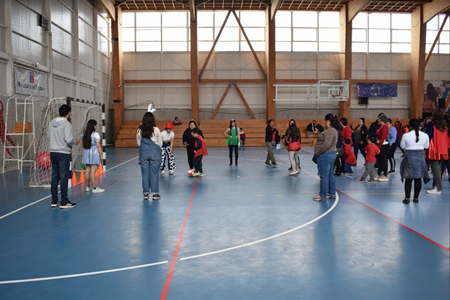 Escolares de seis centros educativos especiales participaron en las Olimpiadas Recreativas de la UPLA.