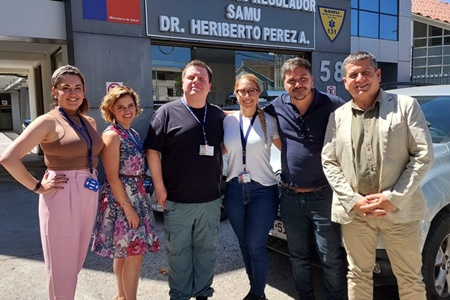 Delegado Presidencial Provincial de Marga Marga,visitó Centro Regulador SAMU