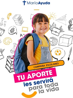 Colabora con la vuelta a clases de los niños y niñas de  María Ayuda