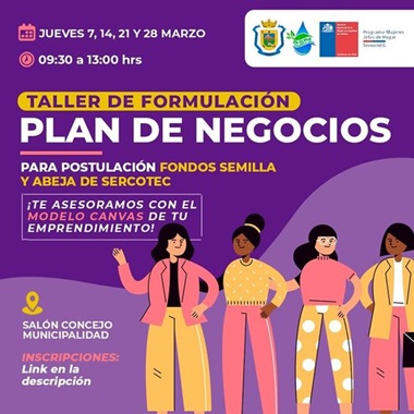 En Olmué,se desarrollará taller de formulación de plan de negocios para postular a fondos Abeja,y Semilla de Sercotec