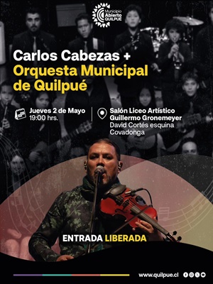 Concierto de Carlos Cabezas y la Orquesta Municipal de Quilpué.